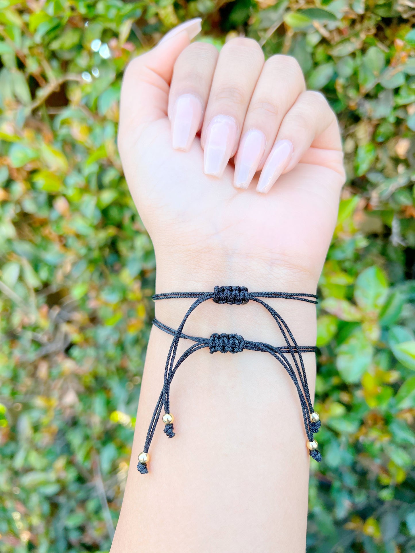 Crystal Woven Bracelet Black