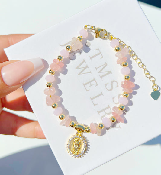 Dainty Pink Bracelet