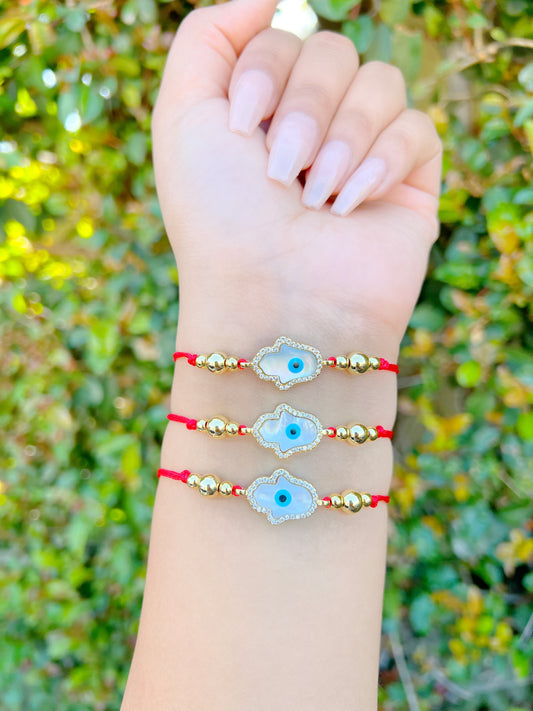 Red Woven Hand Evil Eye