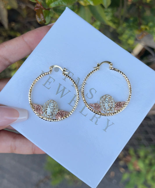 San Judas Hoop Earrings