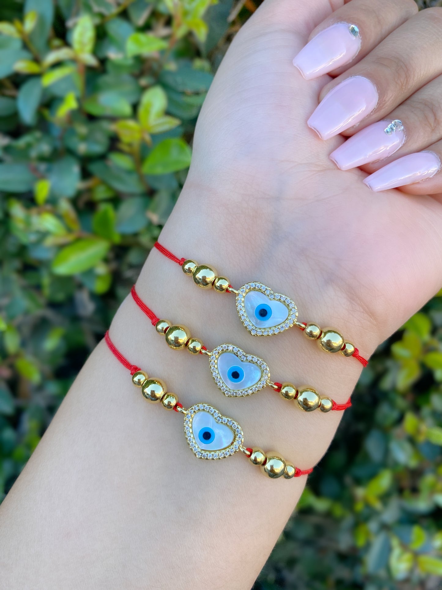 Red Woven Evil Eye