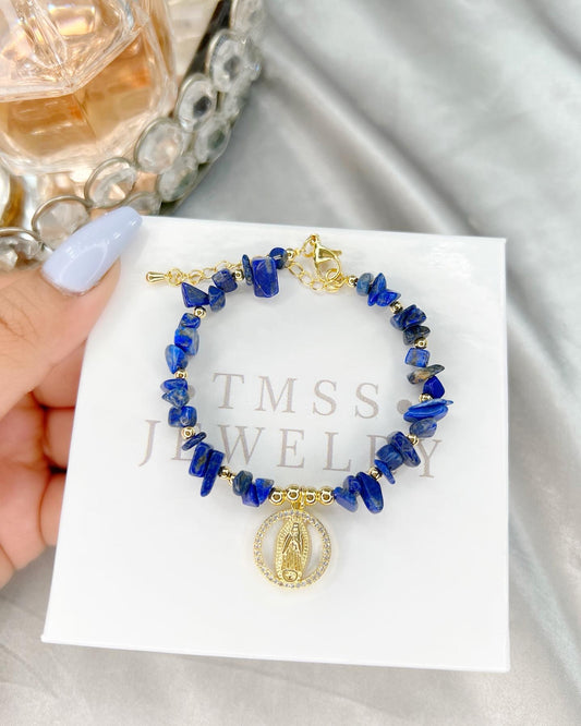 Sodalite Mary Bracelet