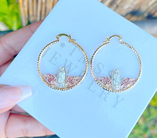 Virgen Hoop Earrings