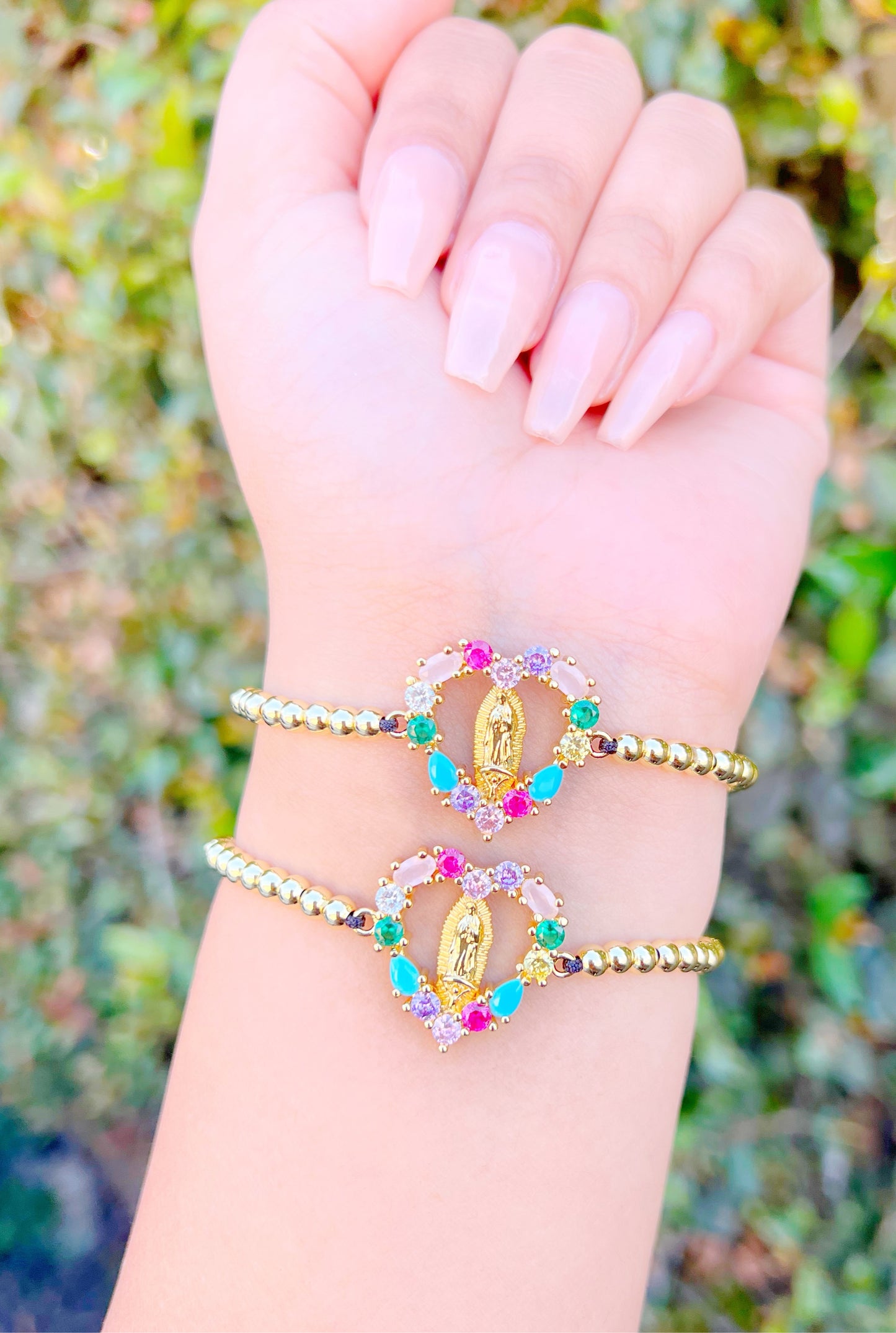 Colorful Heart Virgen Bracelet