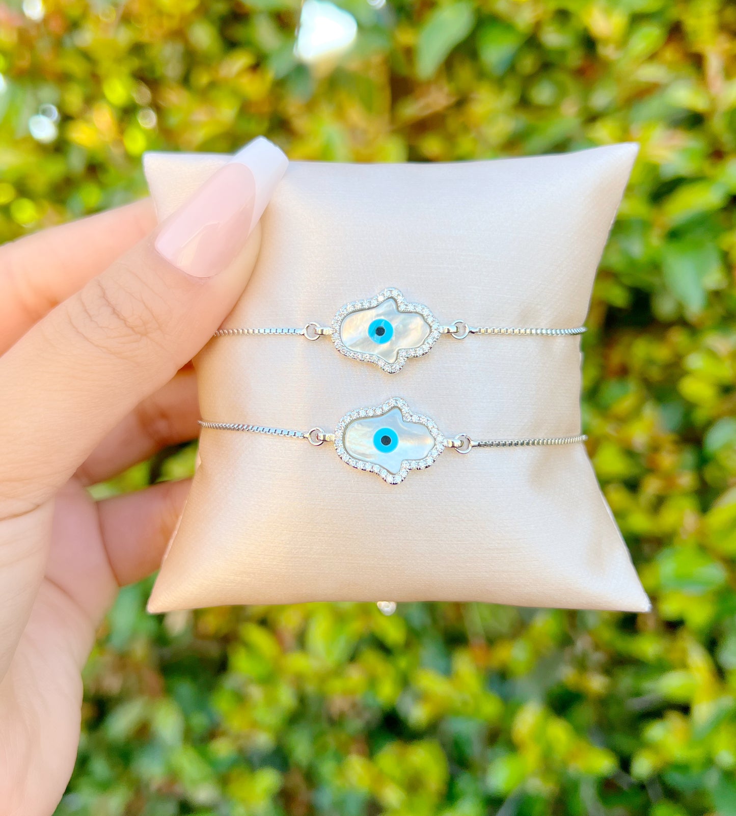 Silver Evil Eye Bracelet